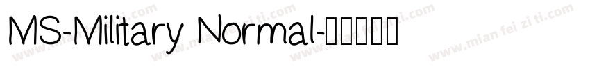 MS-Military Normal字体转换